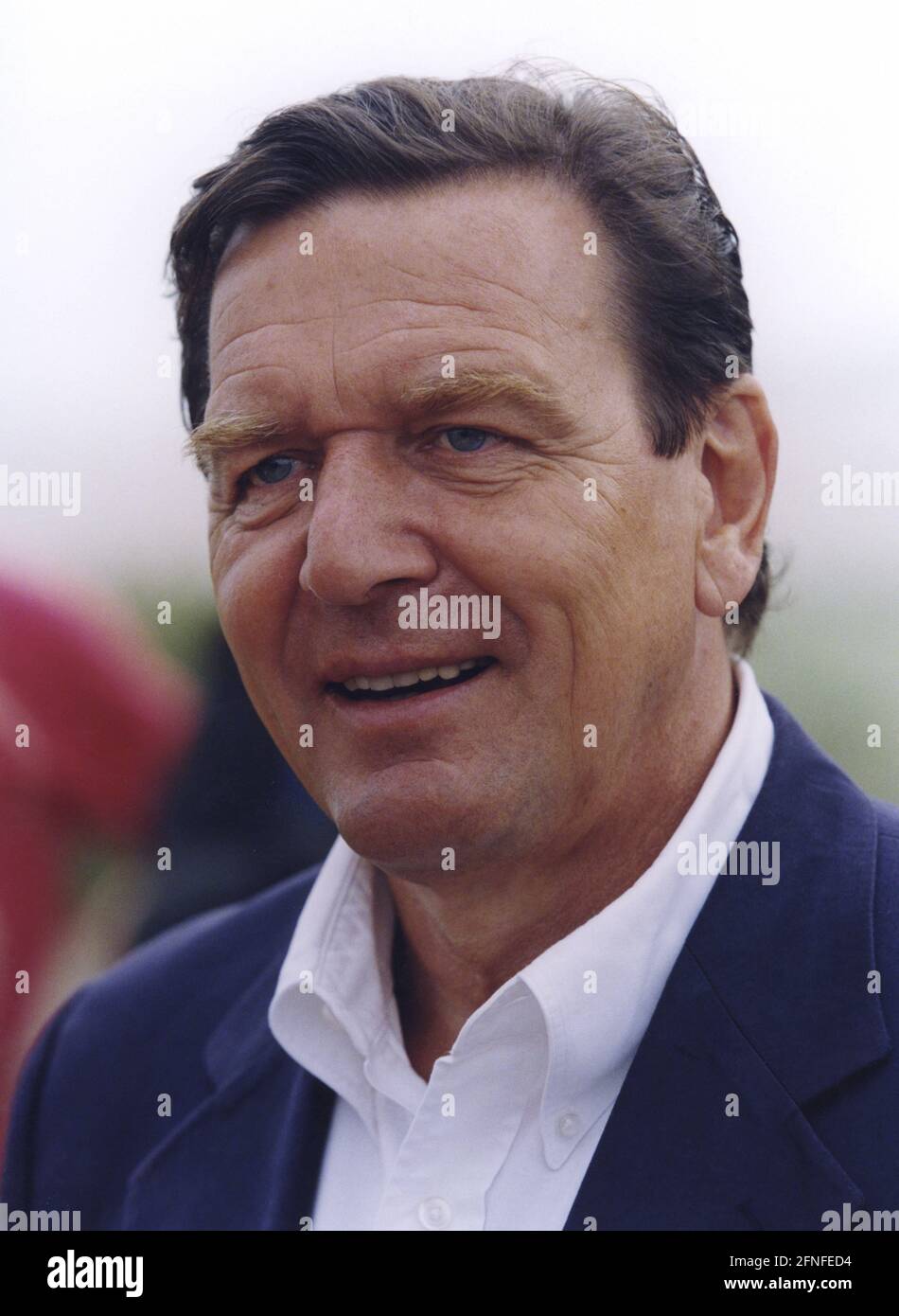 SPD candidate for chancellor Gerhard Schröder. [automated translation] Stock Photo