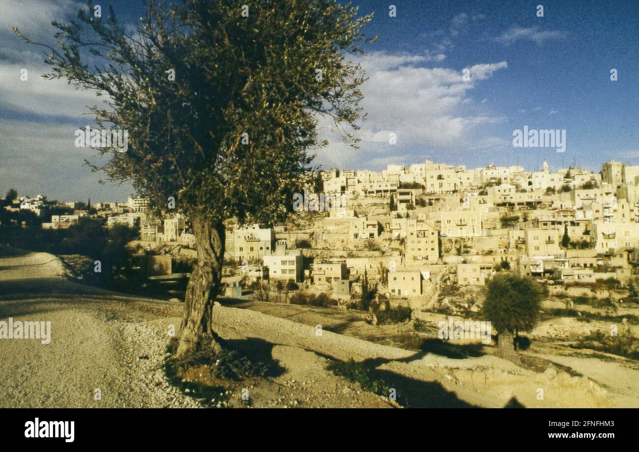 Panorama of Bethlehem in the West Bank. [automated translation] Stock Photo