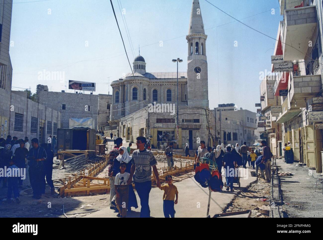 A street scene in Bethlehem in the West Bank. [automated translation ...