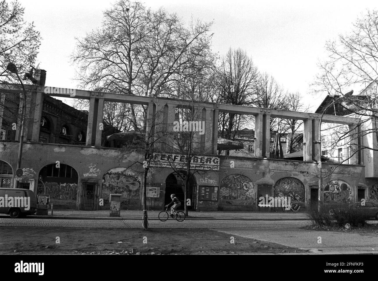 Object Pfefferberg (e. V.), at Schoenhauser Allee, venue for concerts discos etc., beer garden, Berlin-Prenzlauer Berg, 06.01.1999, [automated translation] Stock Photo