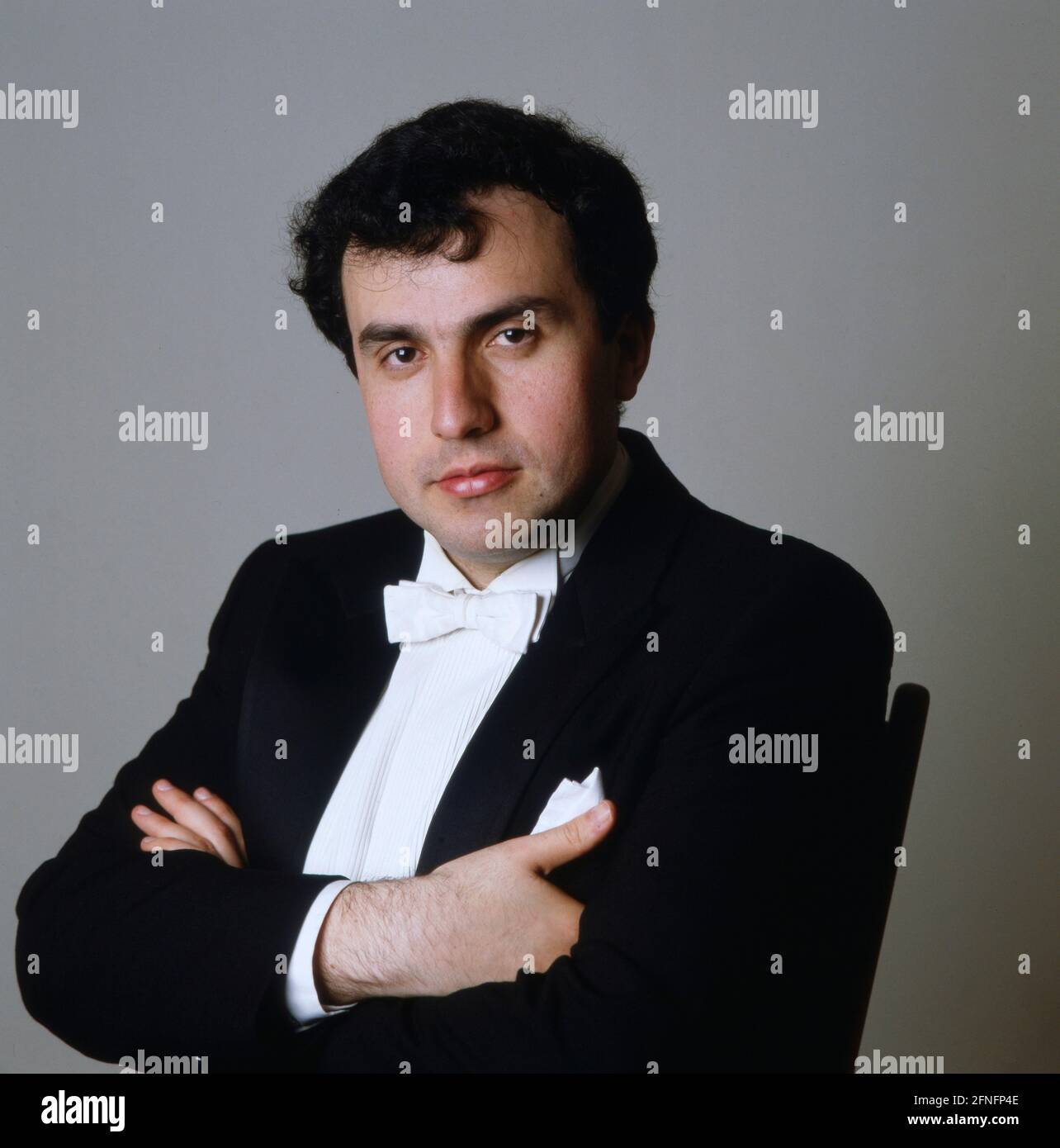 Yefim Bronfman, geboren in Usbekistan, amerikanisch-israelischer Pianist, Portrait, 1988. Yefim Bronfman, born in Uzbekistan, American-Israeli pianist, portrait, 1988. Stock Photo
