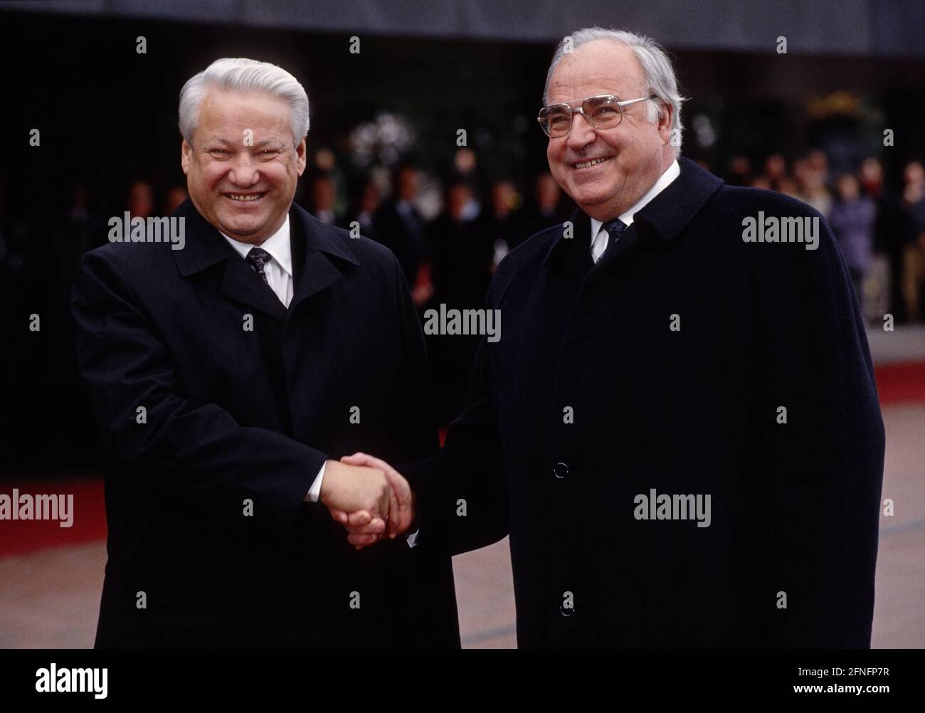 Boris JELZIN , President of Russia , and Chancellor Helmut KOHL ( CDU ) , November 1991 [automated translation] Stock Photo
