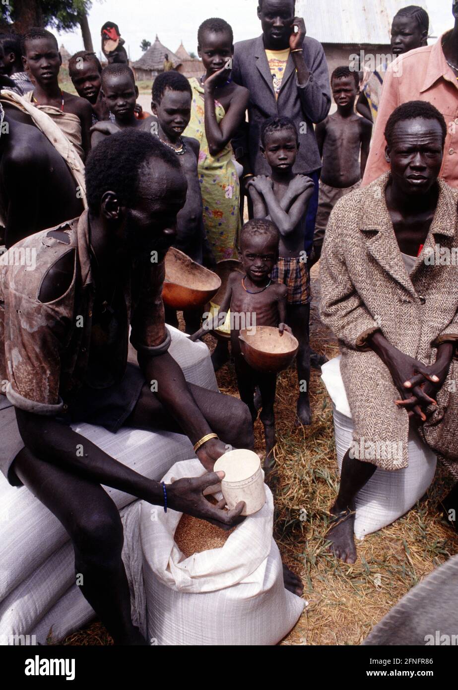SDN , SUDAN : World Food Programme food distributed in Waat ( South