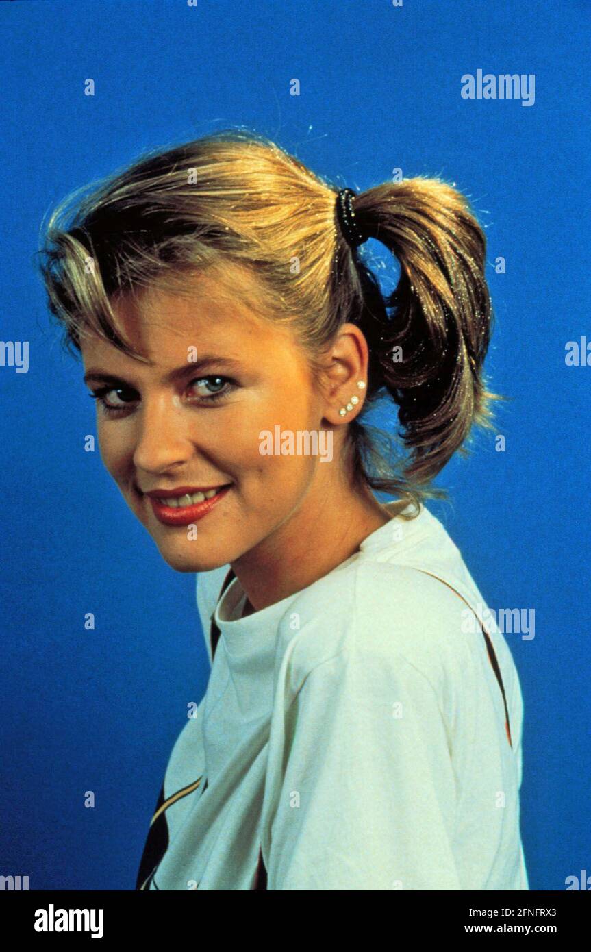 Anja Schüte, deutsche Schauspielerin, Portrait circa 1986. Anja Schuete, German actress, portrait circa 1986. Stock Photo