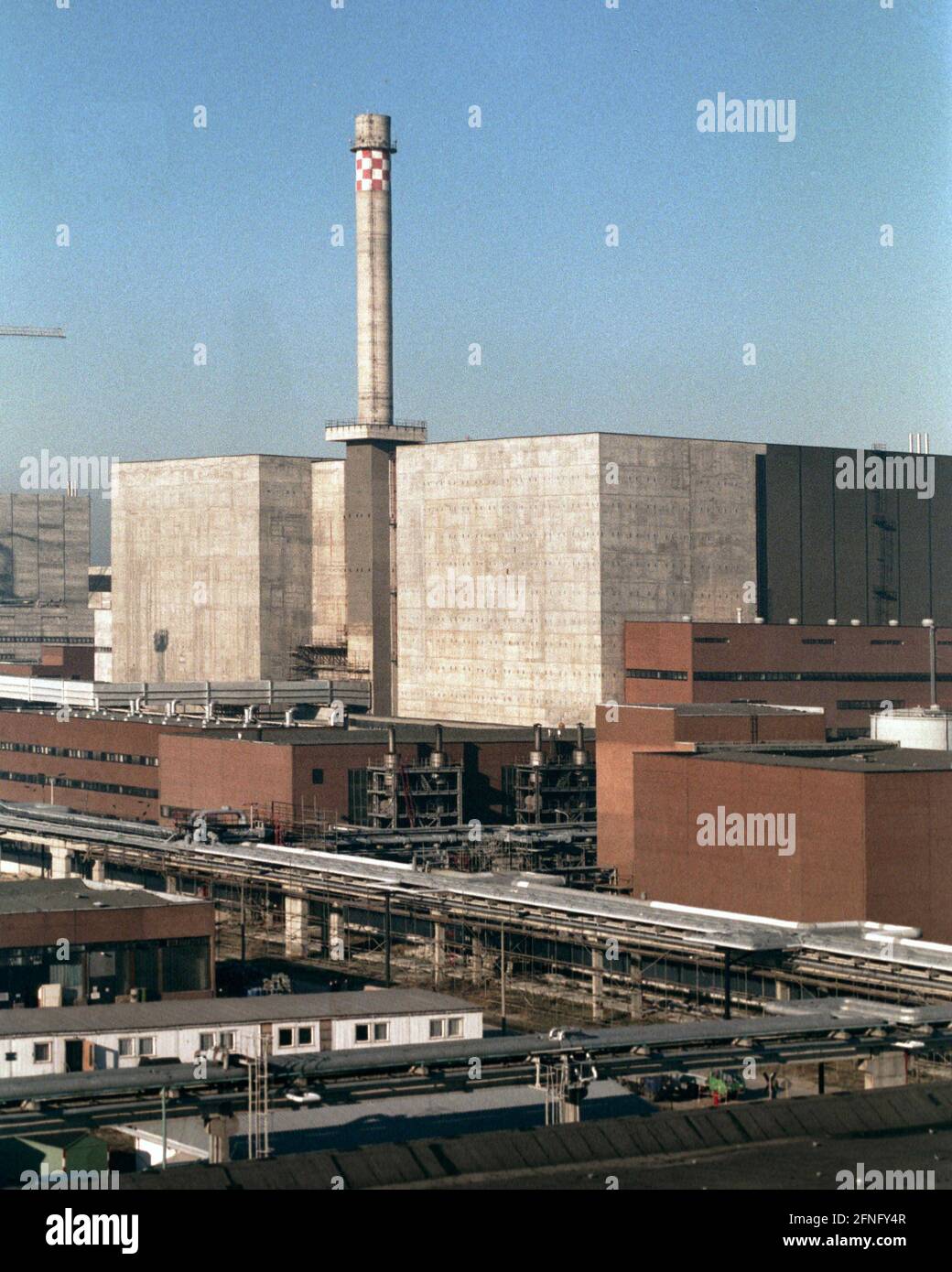 Mecklenburg-Western Pomerania / GDR / 1990 Lubmin nuclear power plant near  Greifswald. Block 5 is still under construction. A short time later, the  power plant is shut down for safety reasons. Later,