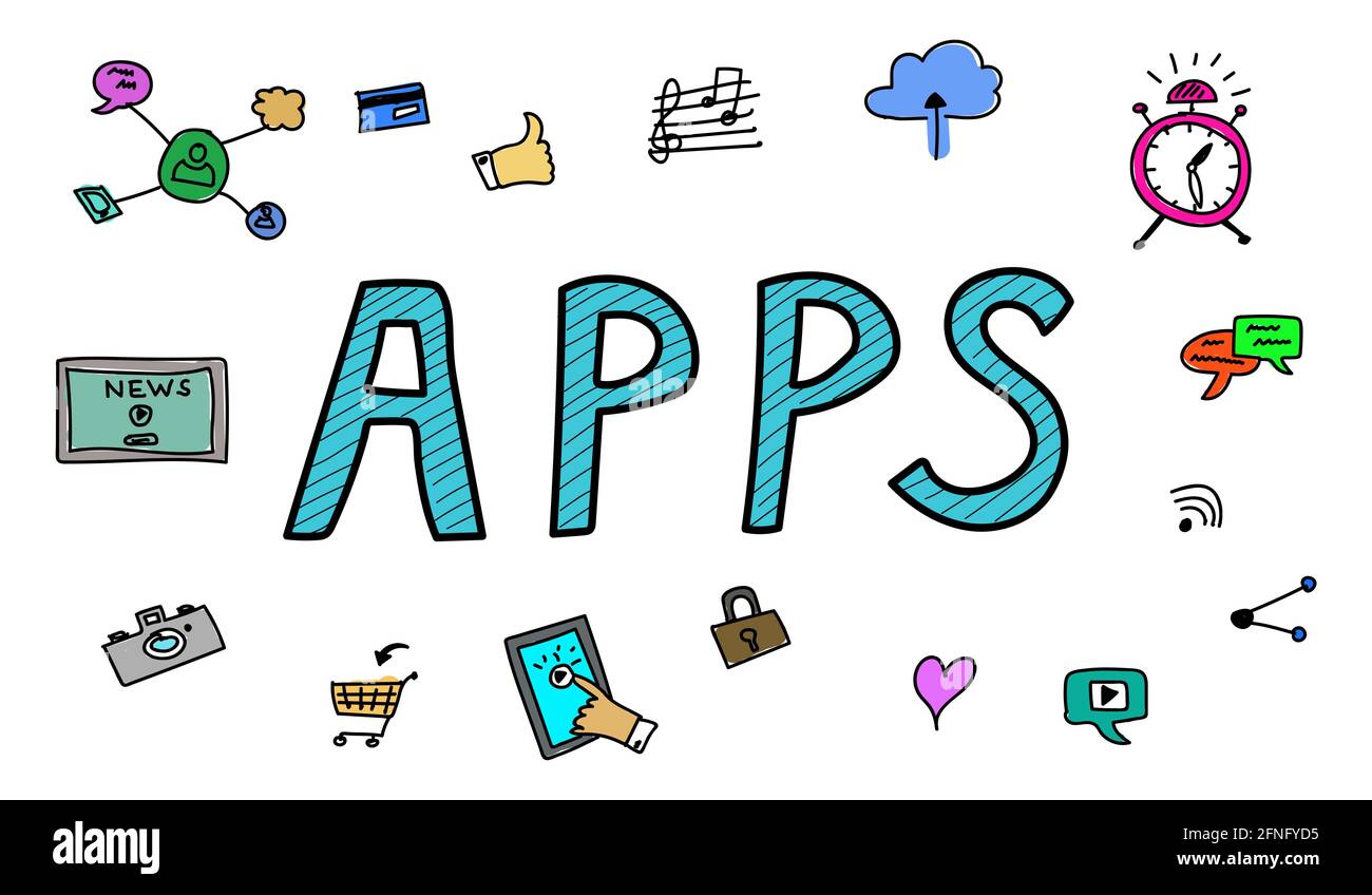 Drawing apps Cut Out Stock Images & Pictures - Alamy