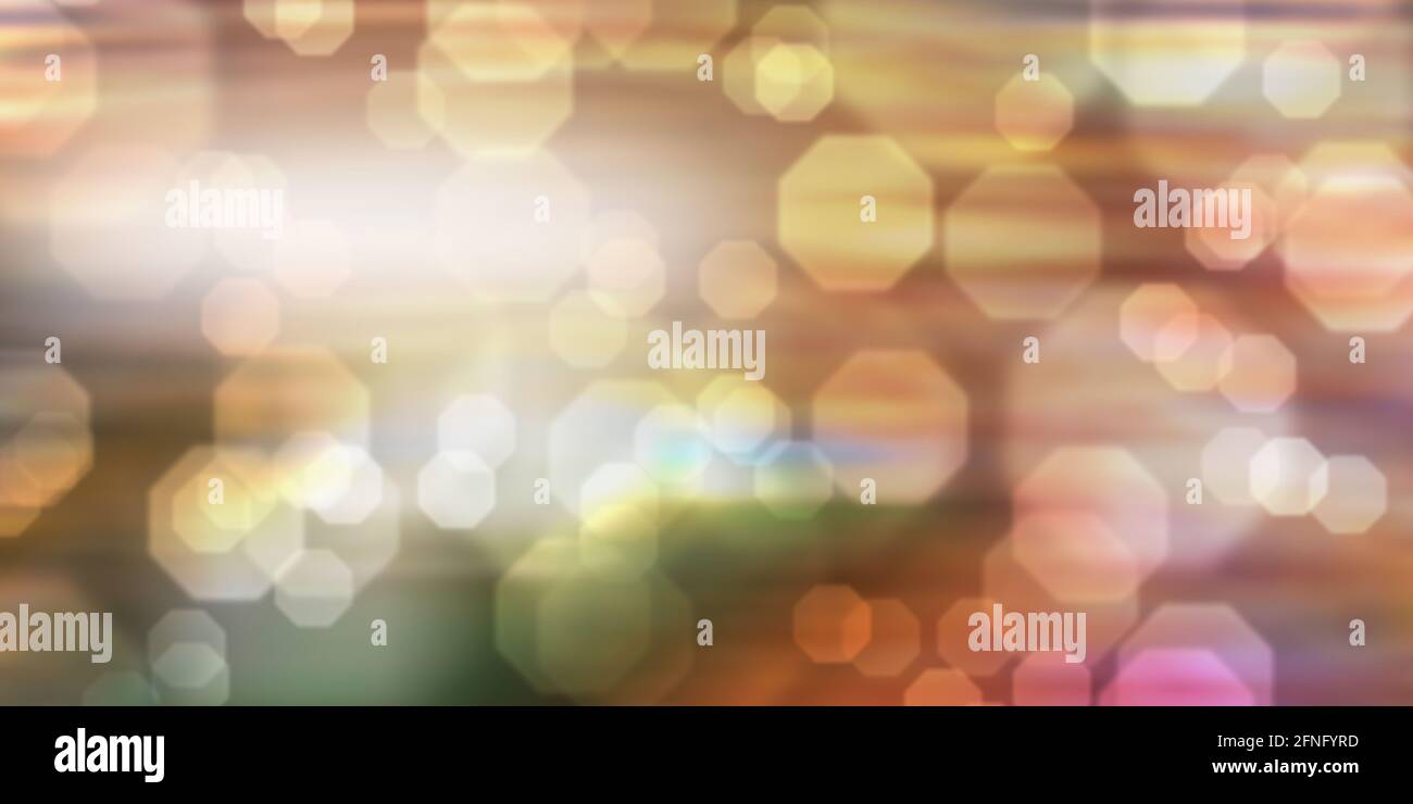 Colorful background with blurred hexagons and light effect Stock Photo ...