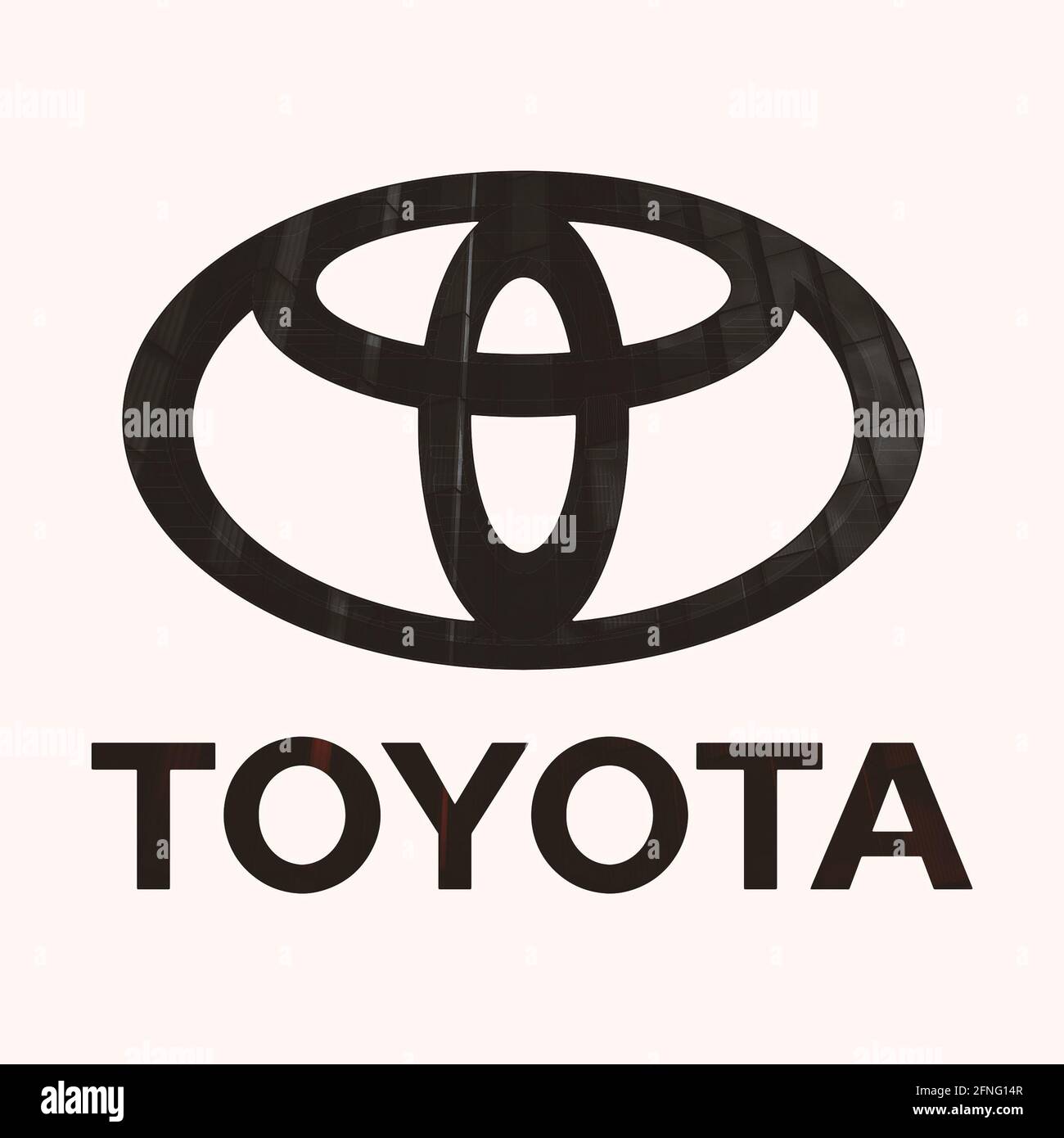 toyota logo Stock Photo