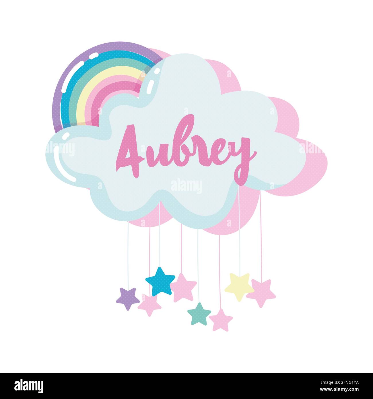 aubrey girl name Stock Photo