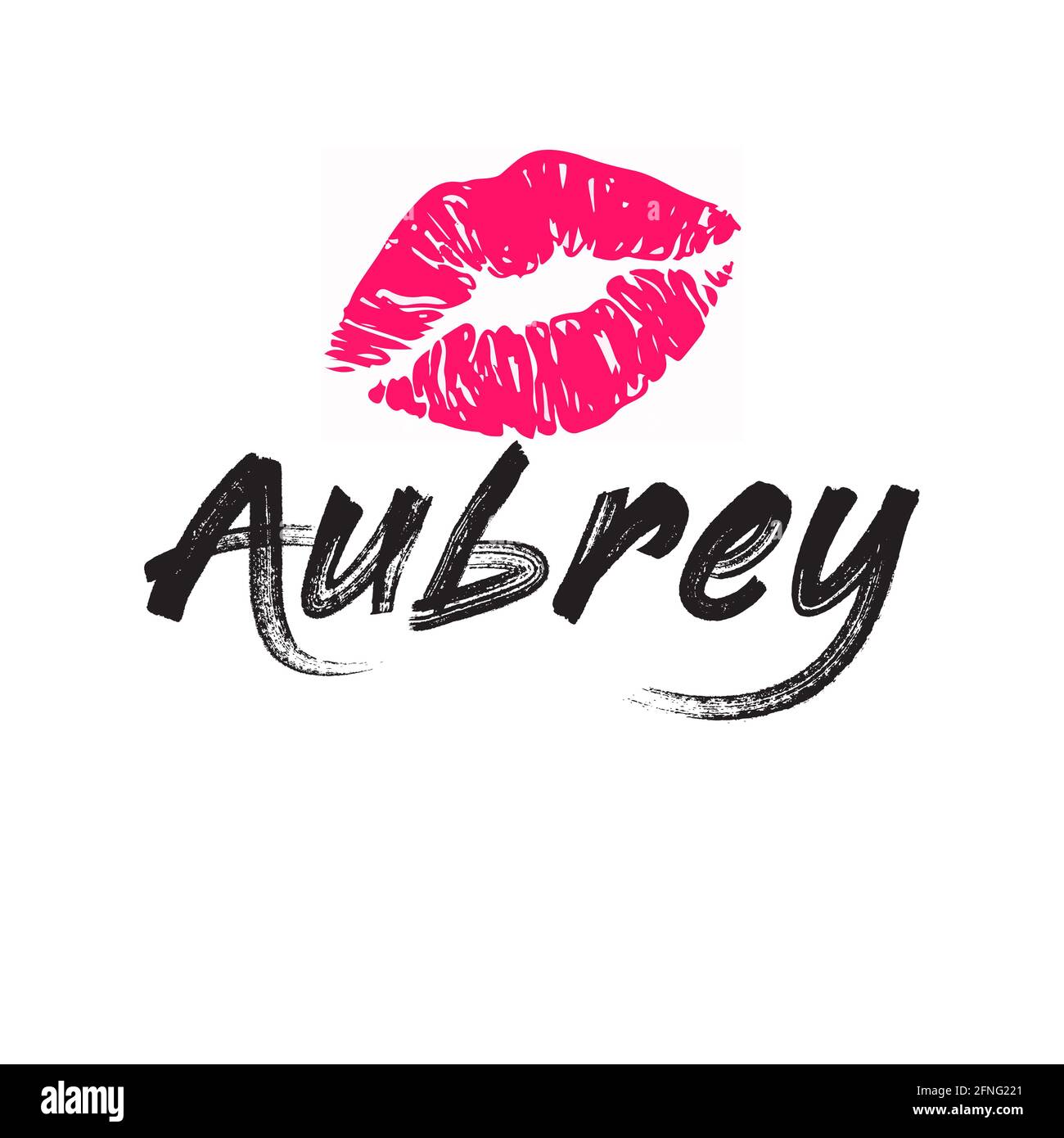 aubrey girl name Stock Photo