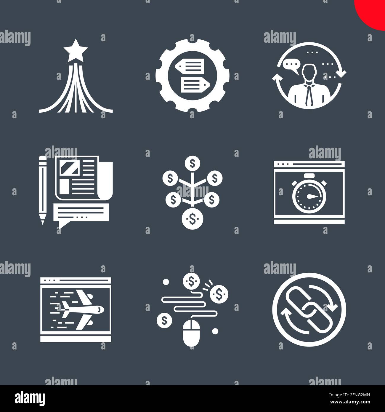Seo and web opimization Stock Vector