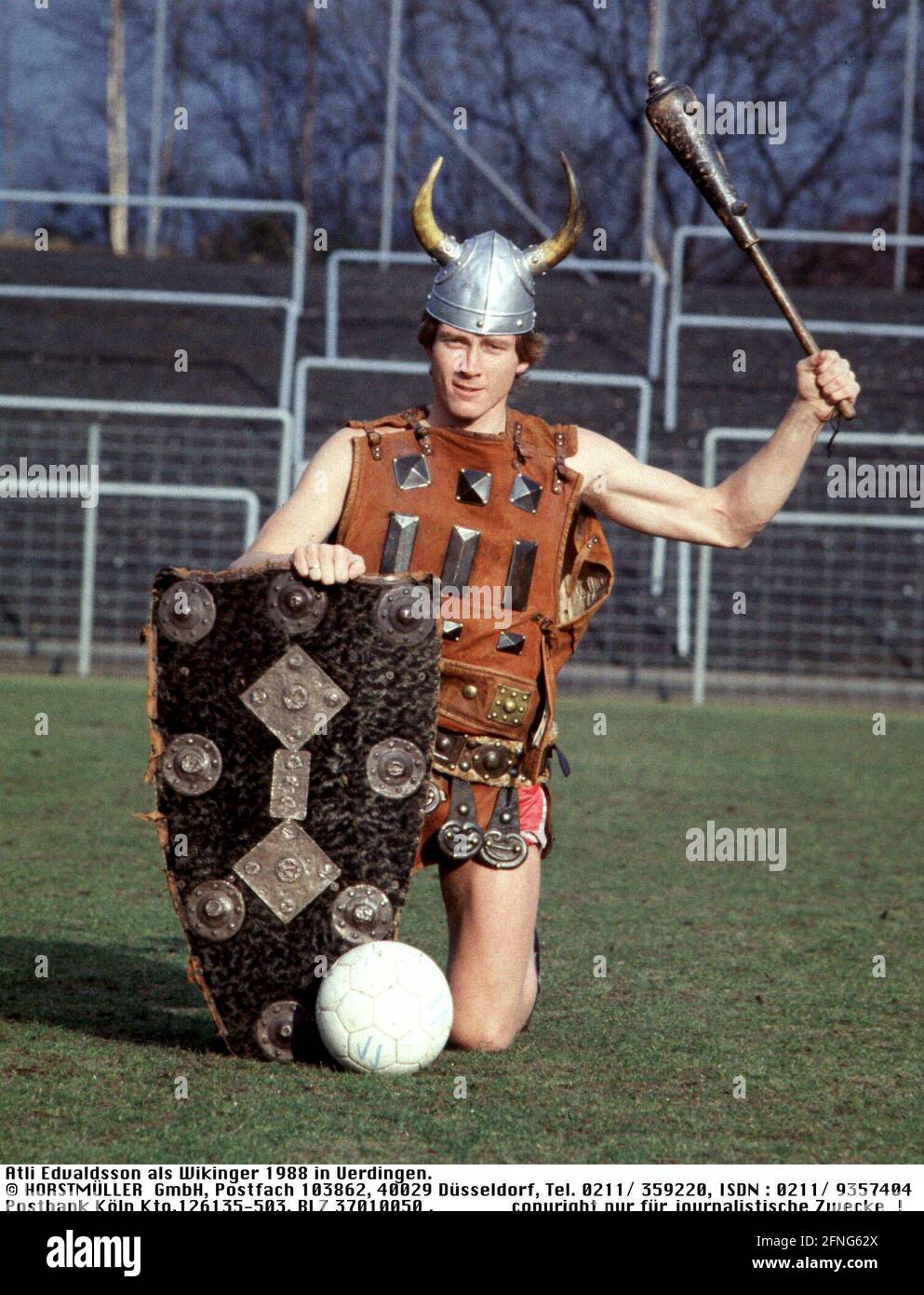 Atli Edvaldsson as a Viking in 1988 in Uerdingen, will be sixty years old on 3.3.2007. [automated translation] Stock Photo