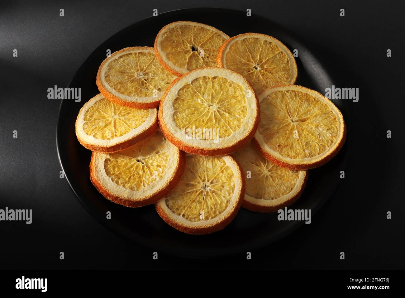 Frozen and dried orange slices Stock Photo Alamy