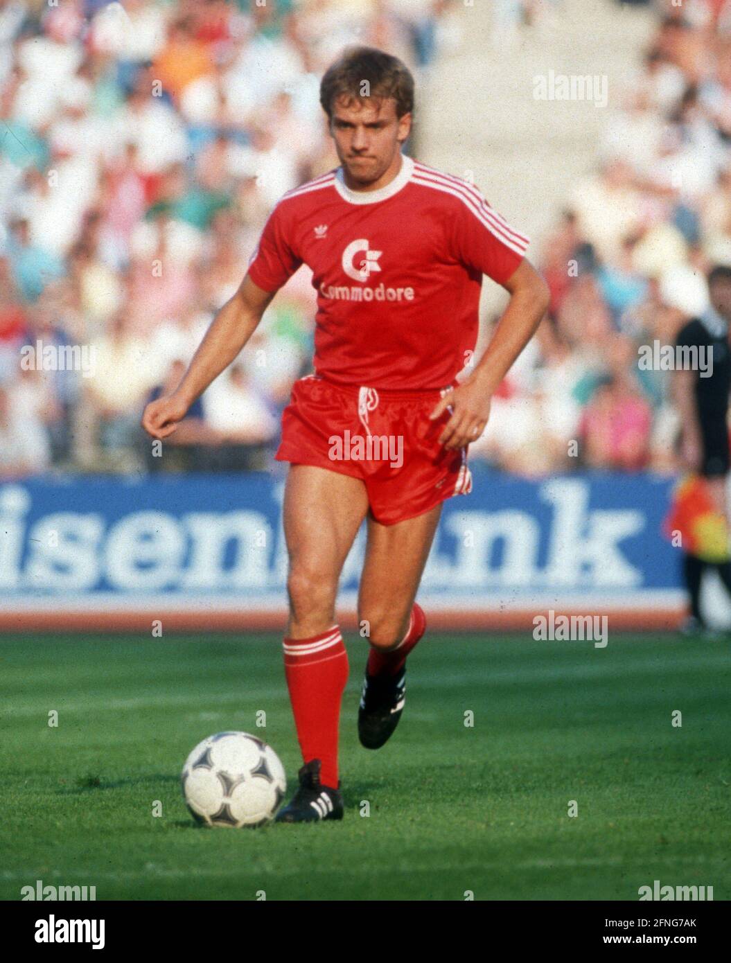 Hans-Dieter Flick (FCB) Action. 04.10.1986. [automated translation] Stock Photo