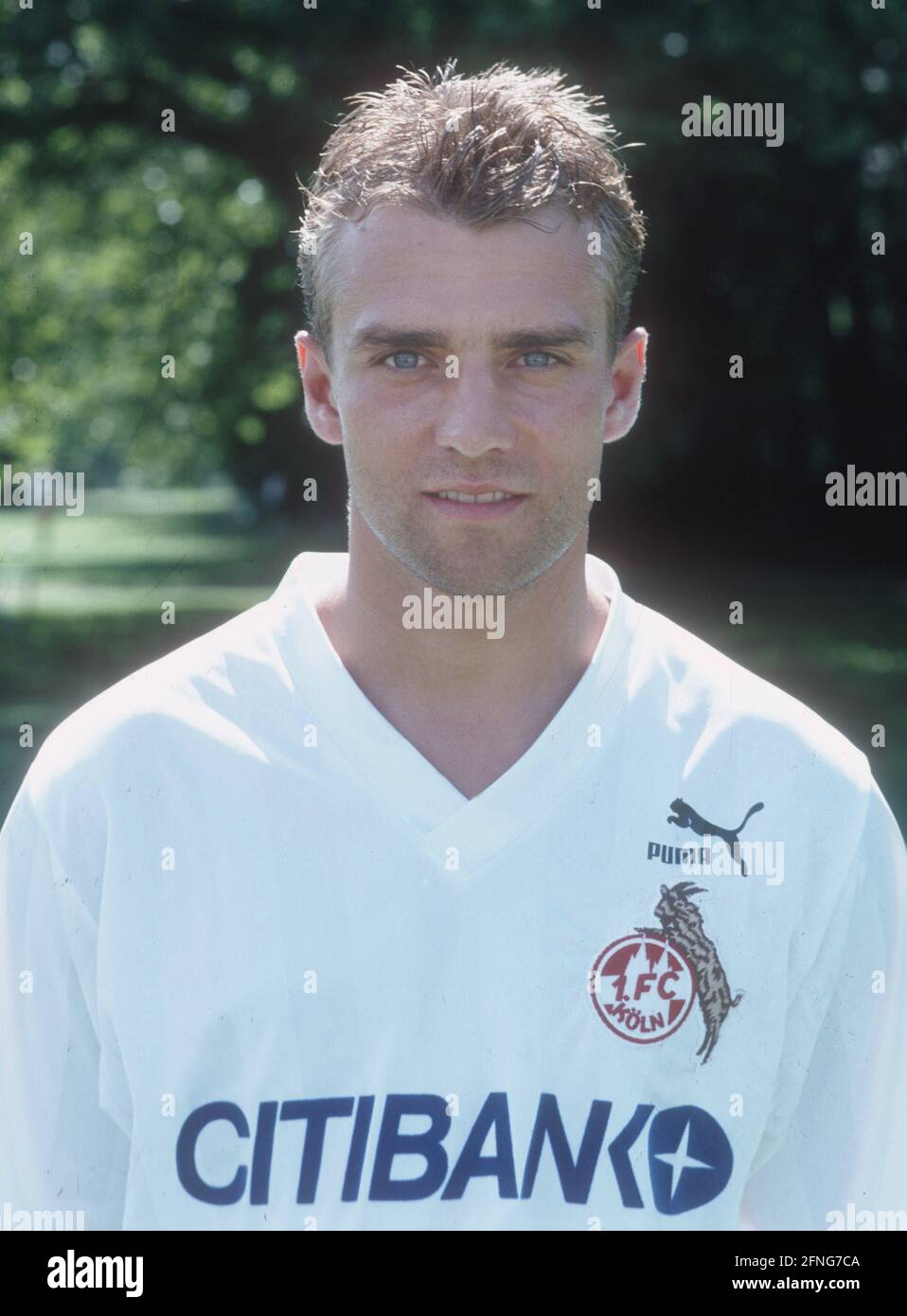 Hans-Dieter Flick (1. FC Köln) in portrait. Rec. 01.07.1991 (estimated). [automated translation] Stock Photo