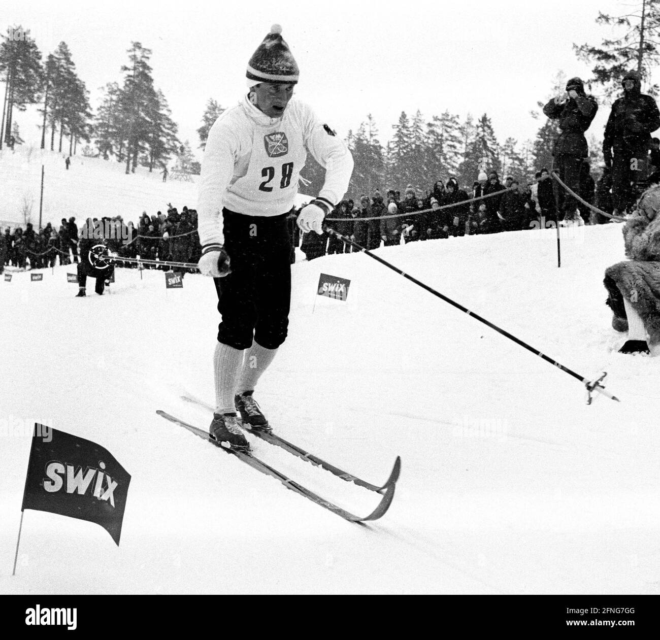 Nordic World Ski Championships in Oslo 1966 / Thoma , Action