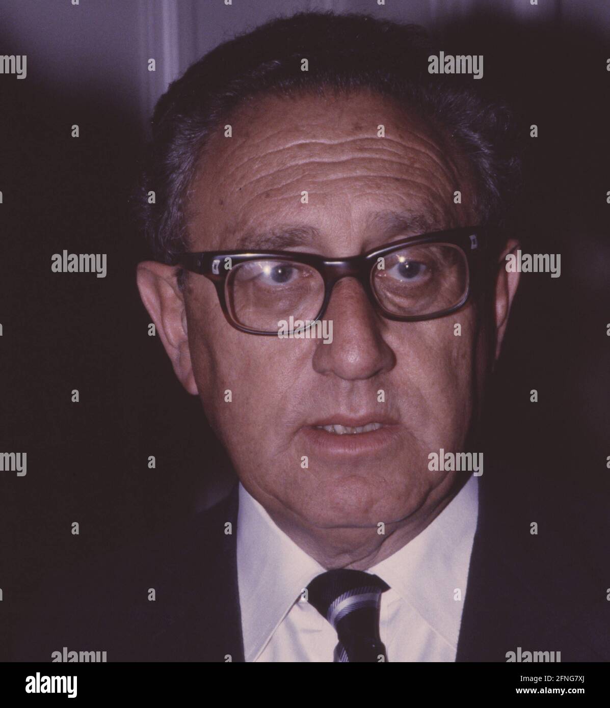A portrait of former National Security Advisor Henry Alfred Kissinger during his visit to the Prince Carl Palace in Munich. [automated translation] Stock Photo