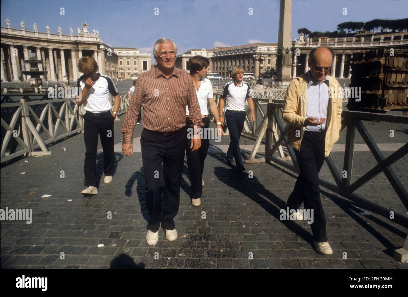 European Football Championship 1980 in Italy City tour of the German