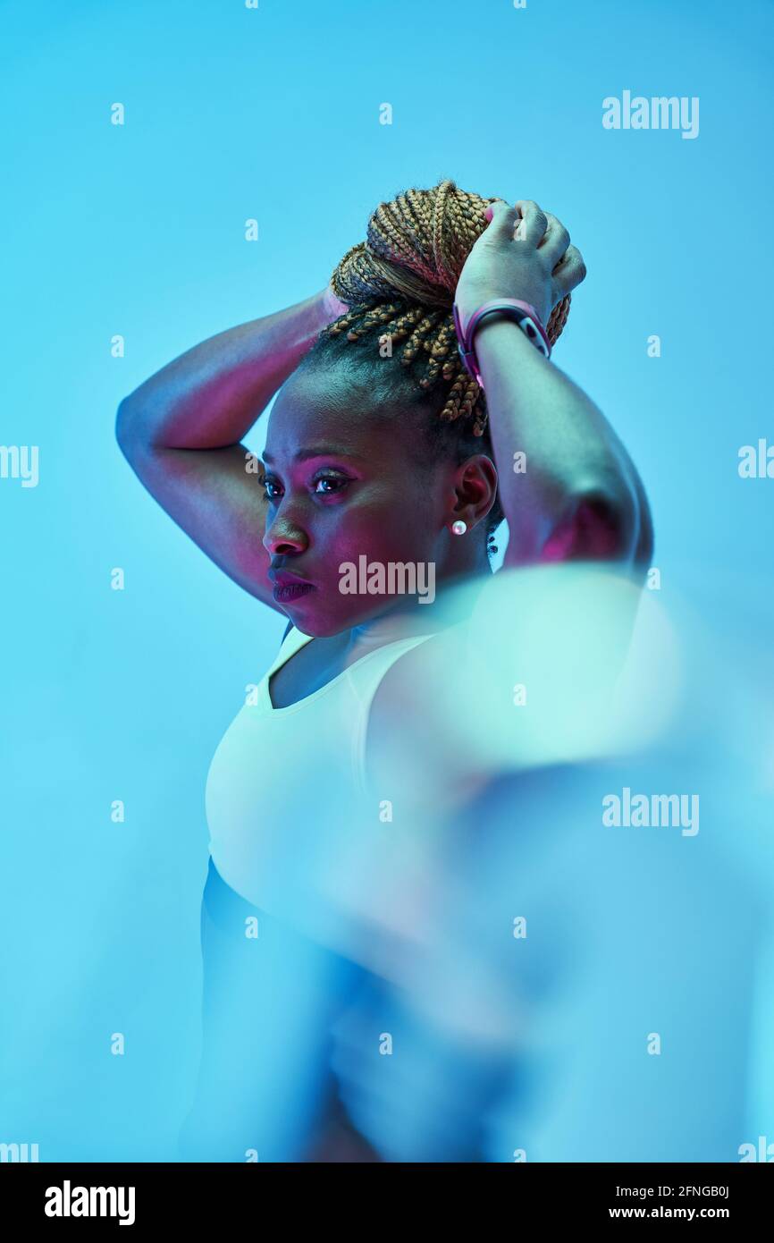 Portrait athlete black woman hi-res stock photography and images - Alamy