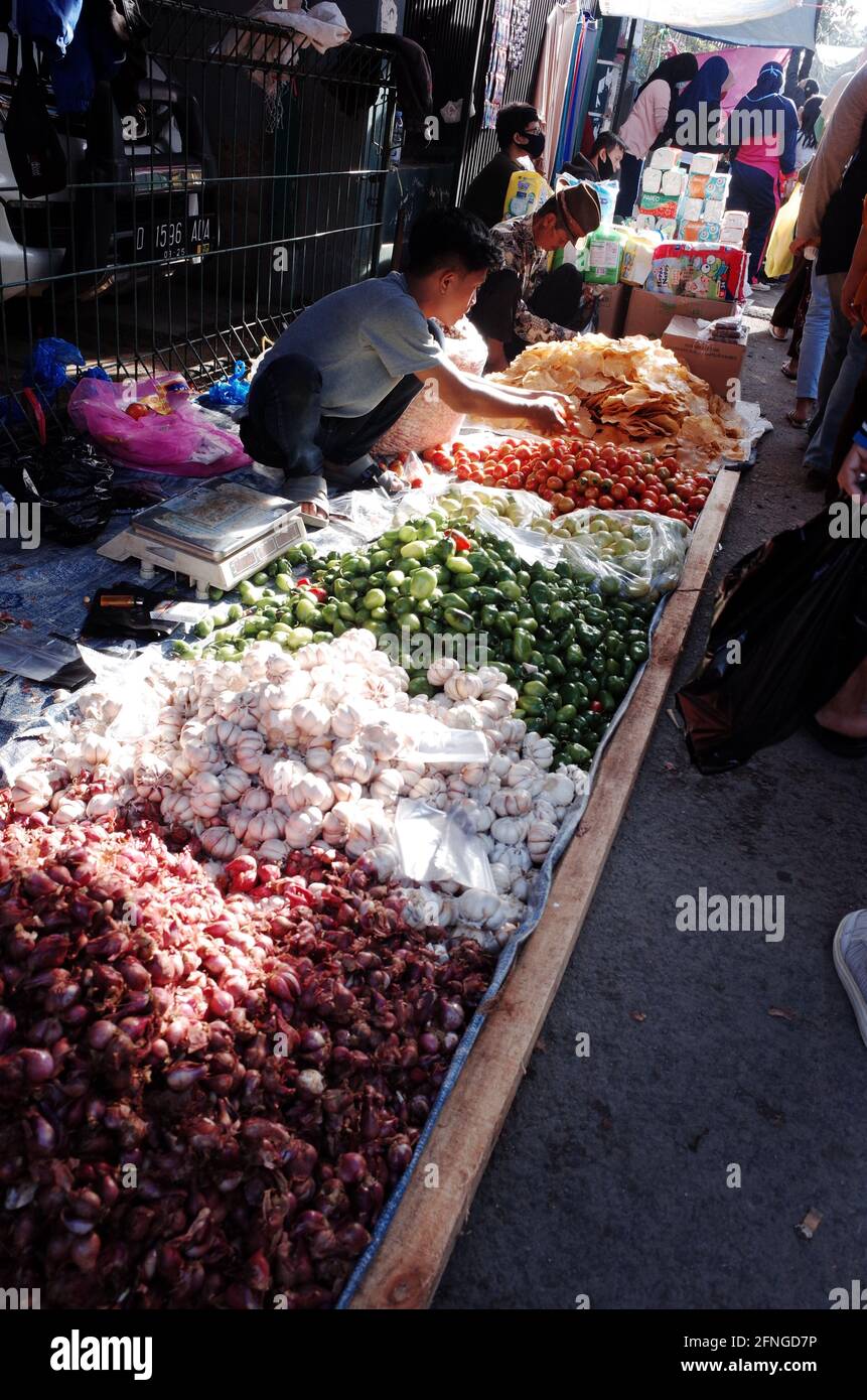 indonesia traditional market Stock Photo