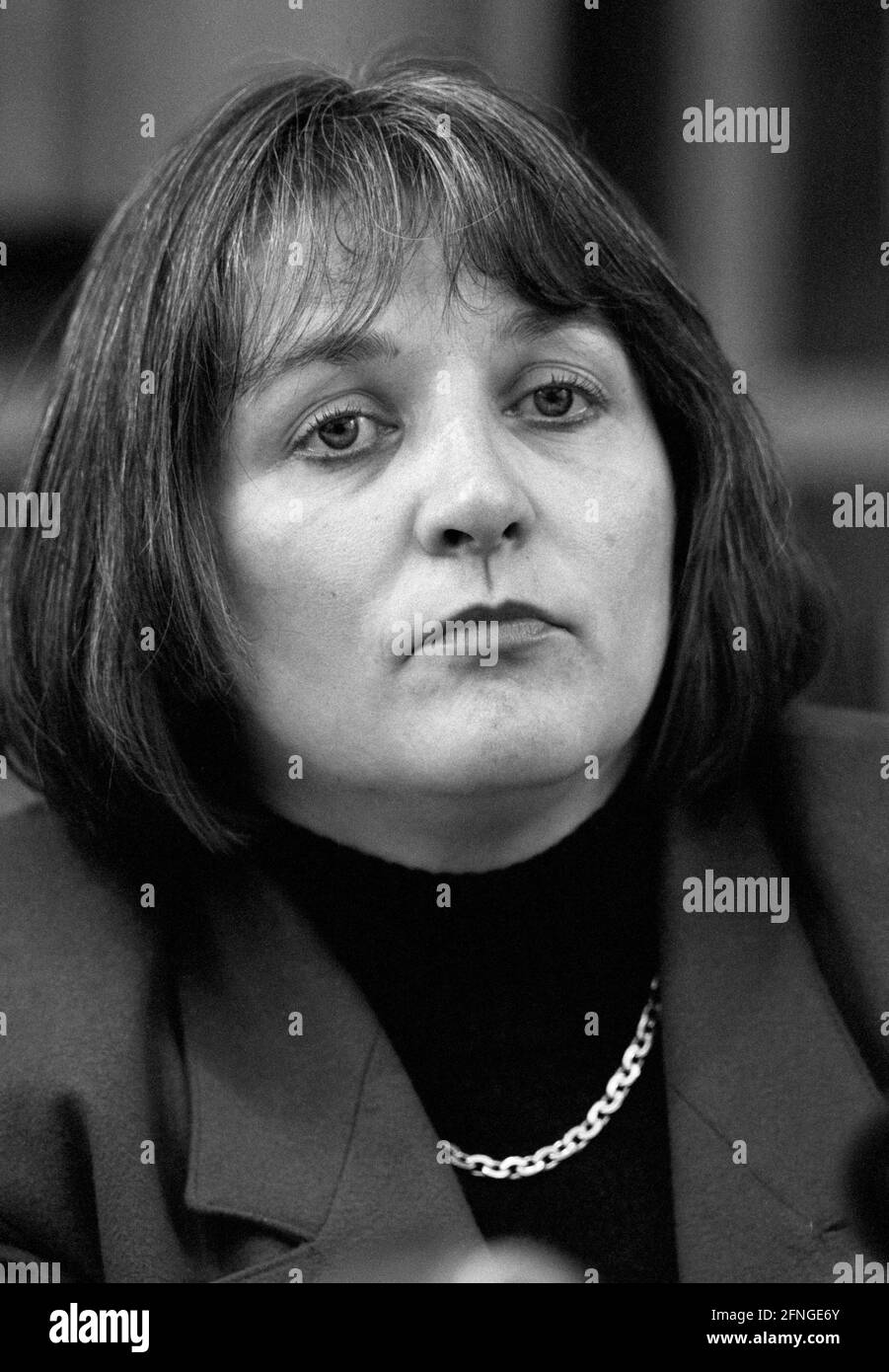 Sabine LEUTHEUSSER-SCHNARRENBERGER , FDP , February 1993 [automated translation] Stock Photo