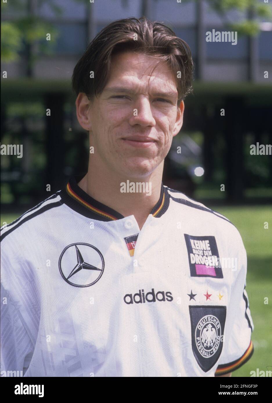 Christian Ziege, portrait, German national team 21.05.1996 in Cologne. [automated translation] Stock Photo
