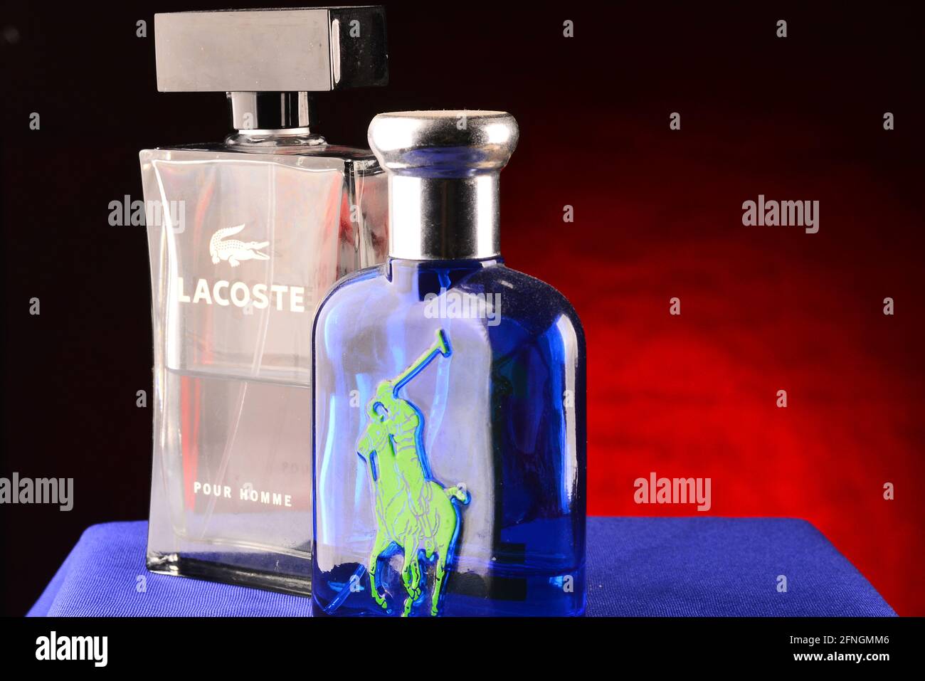 Lacoste and Polo parfum Stock Photo