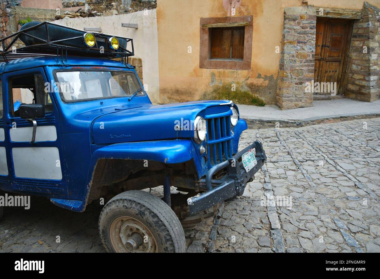 Willy Jeep station wagon for adventure rides on the old cobblestone ...