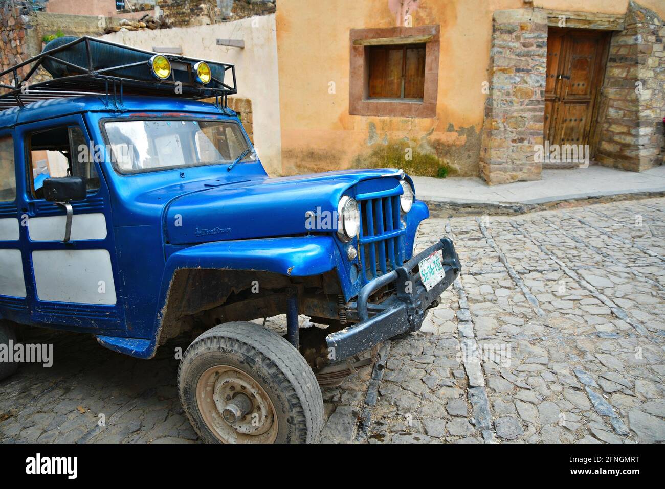 Willy Jeep station wagon for adventure rides on the old cobblestone ...