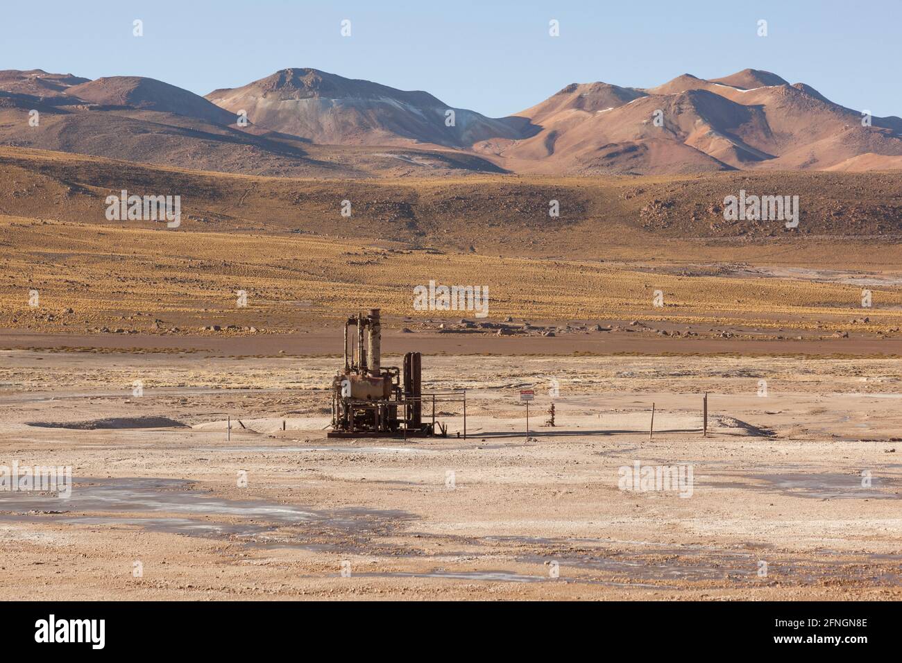 El Tatio Geyser Field, High-Atacama. Chile Stock Photo
