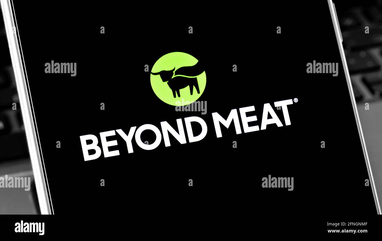 Editorial photo on Beyond Meat theme. Illustrative photo for news about