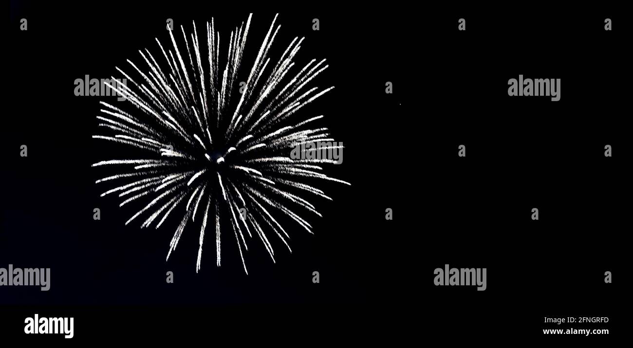 Fireworks in the sky. Stock Photo