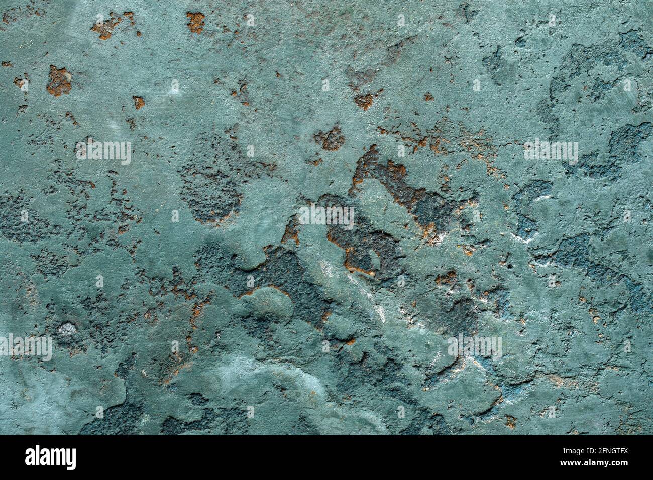 Abstract ocean blue clay wall texture background with imperfections and