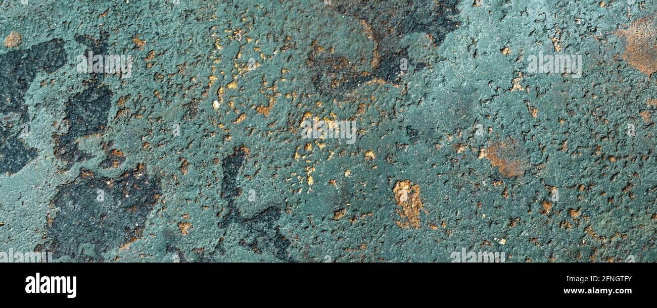 Abstract ocean blue clay wall texture background with imperfections and