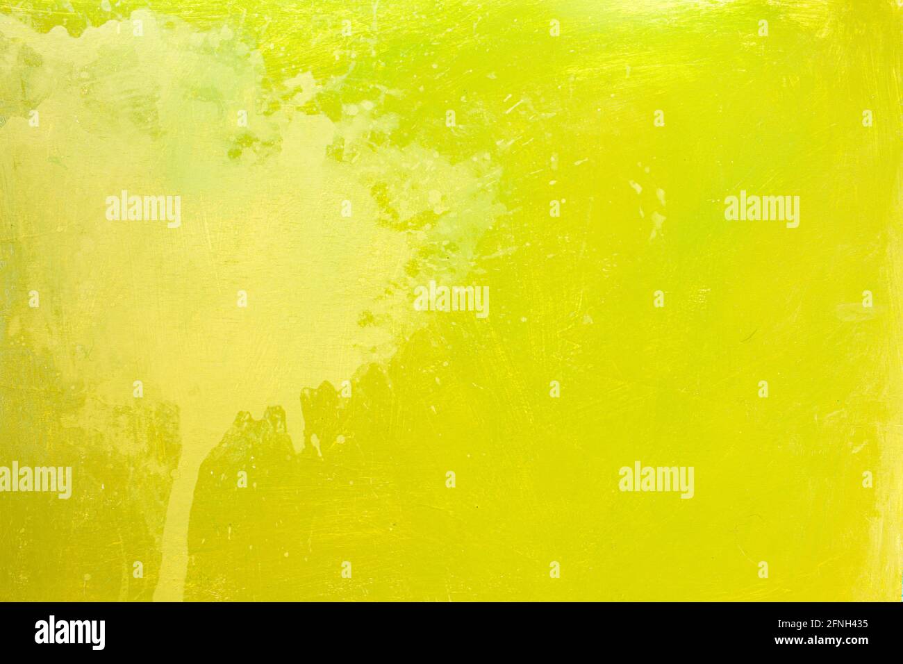 Green background yellow painted on wood Stock Photo