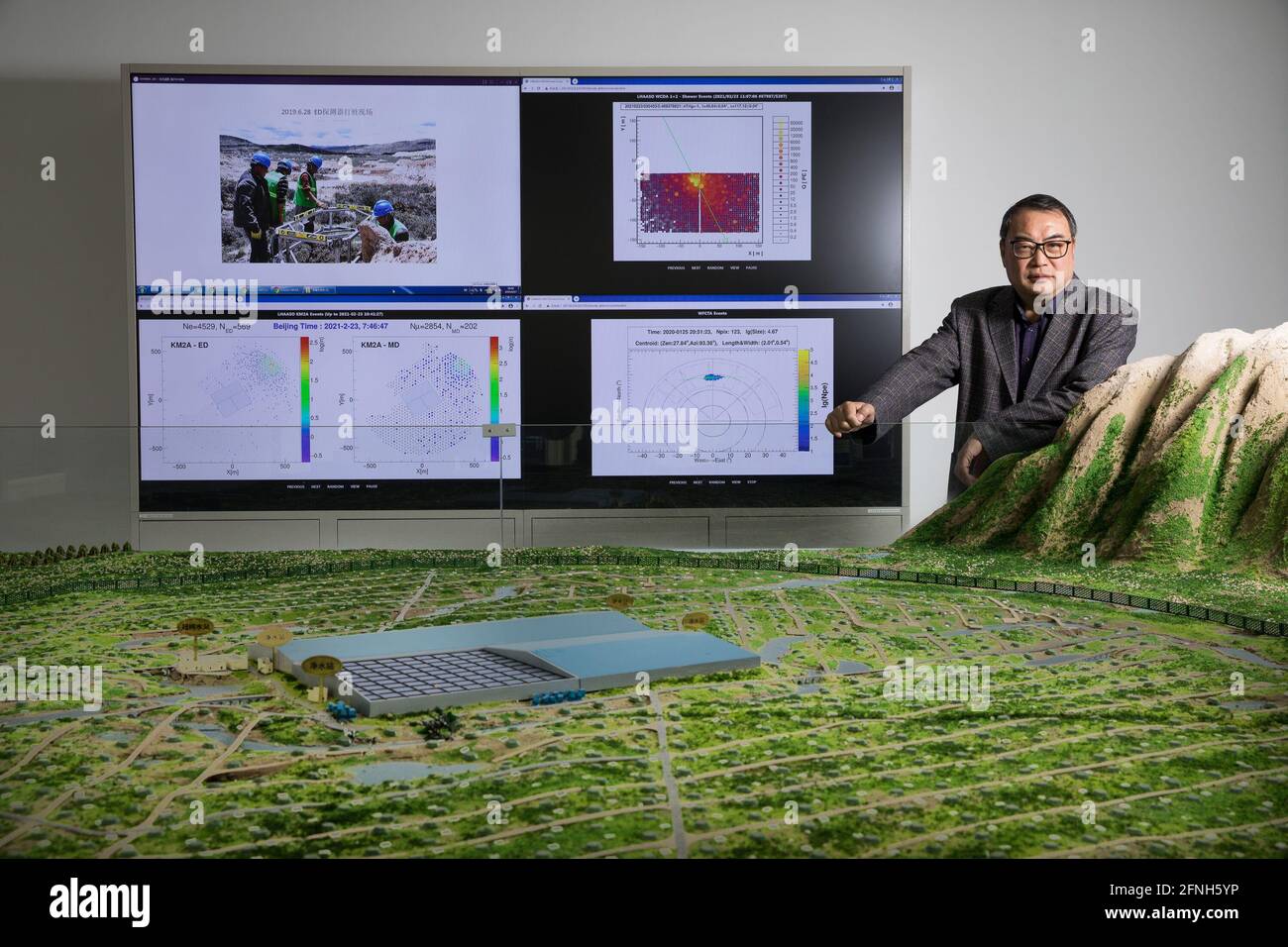 Beijing May 17 21 Xinhua Cao Zhen A Researcher At The Institute Of High Energy Physics Ihep Under The Chinese Academy Of Sciences Cas Poses For A Photo In