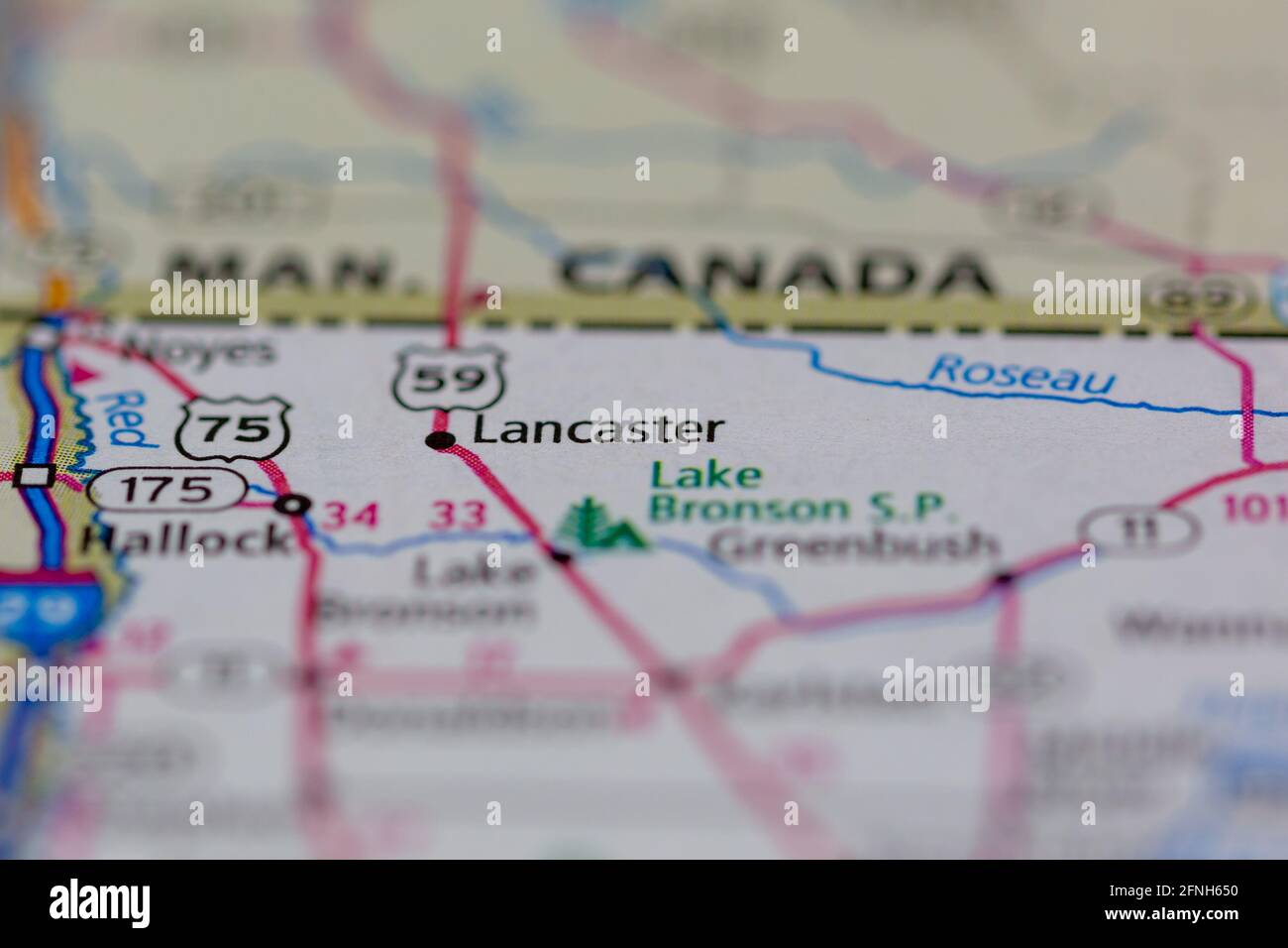 Map of lancaster minnesota hires stock photography and images Alamy