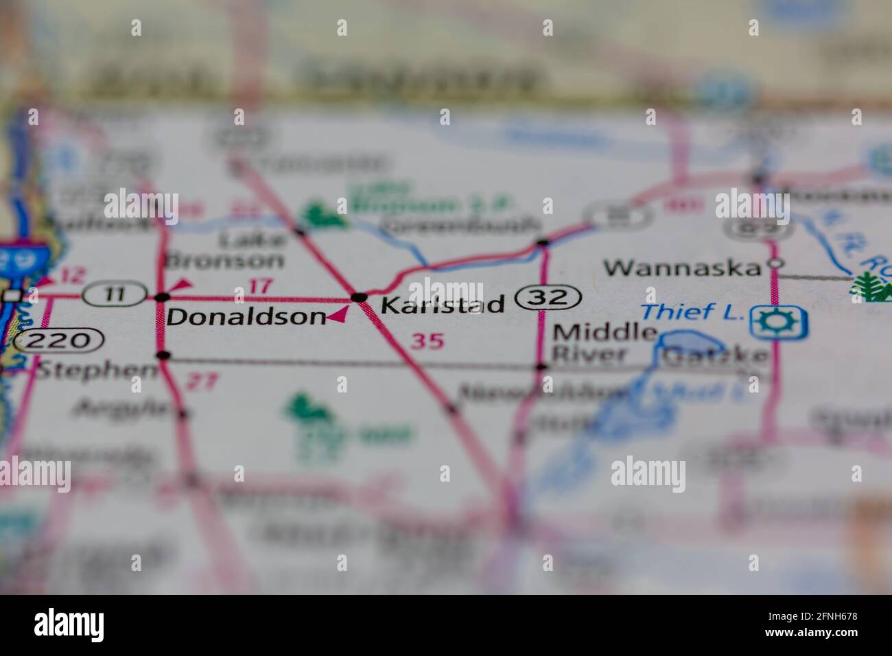 Map of karlstad minnesota hires stock photography and images Alamy