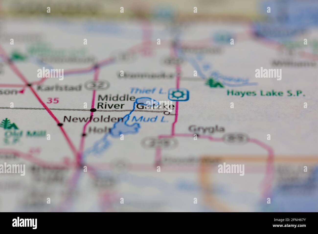 Map of gatzke hires stock photography and images Alamy