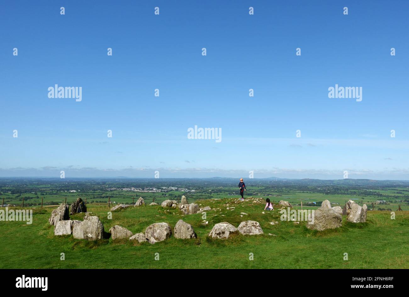 Loughcrews Ancient stones circles, Co Meath, Ireland Stock Photo