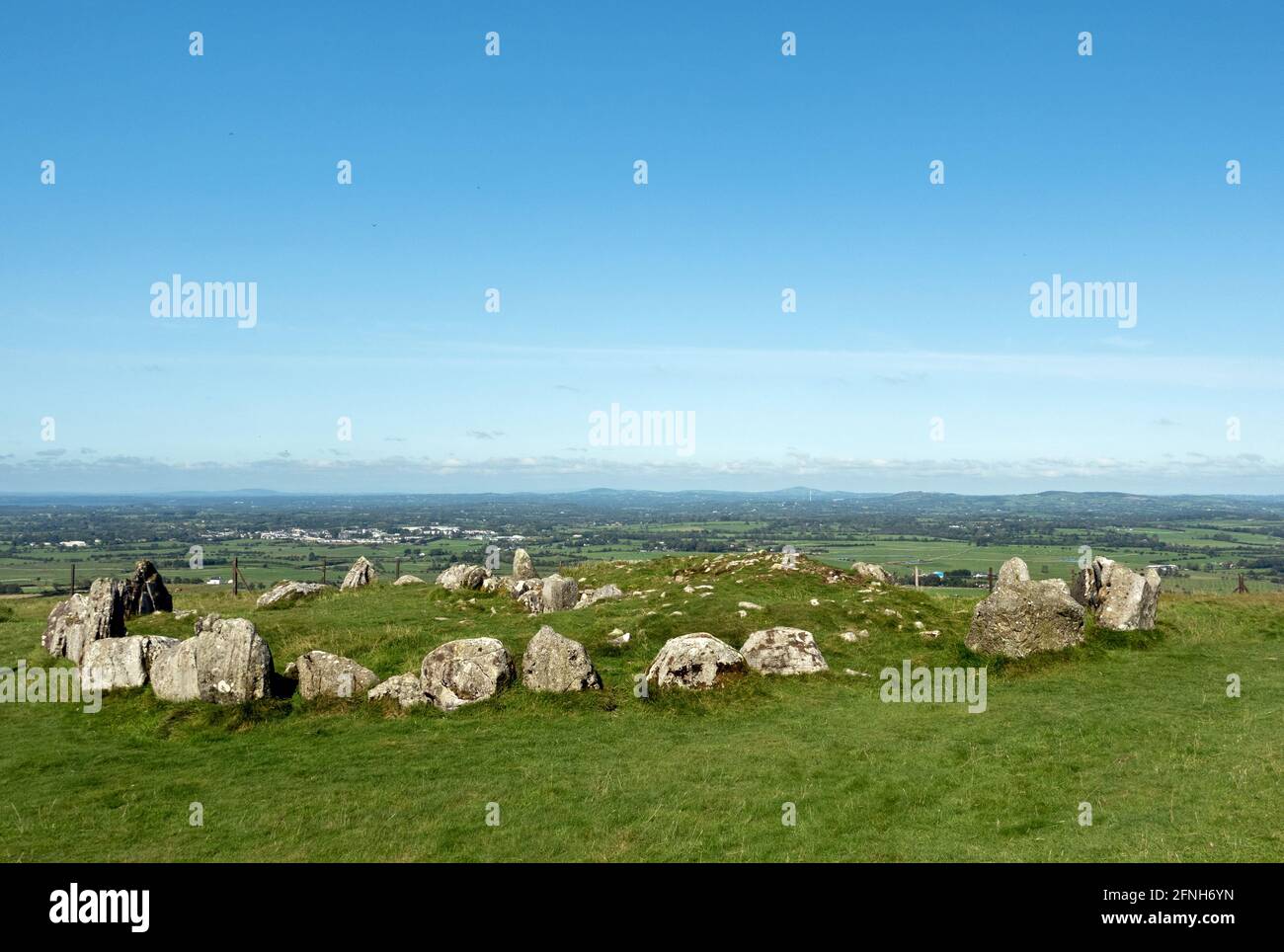 Loughcrews Ancient stones circles, Co Meath, Ireland Stock Photo