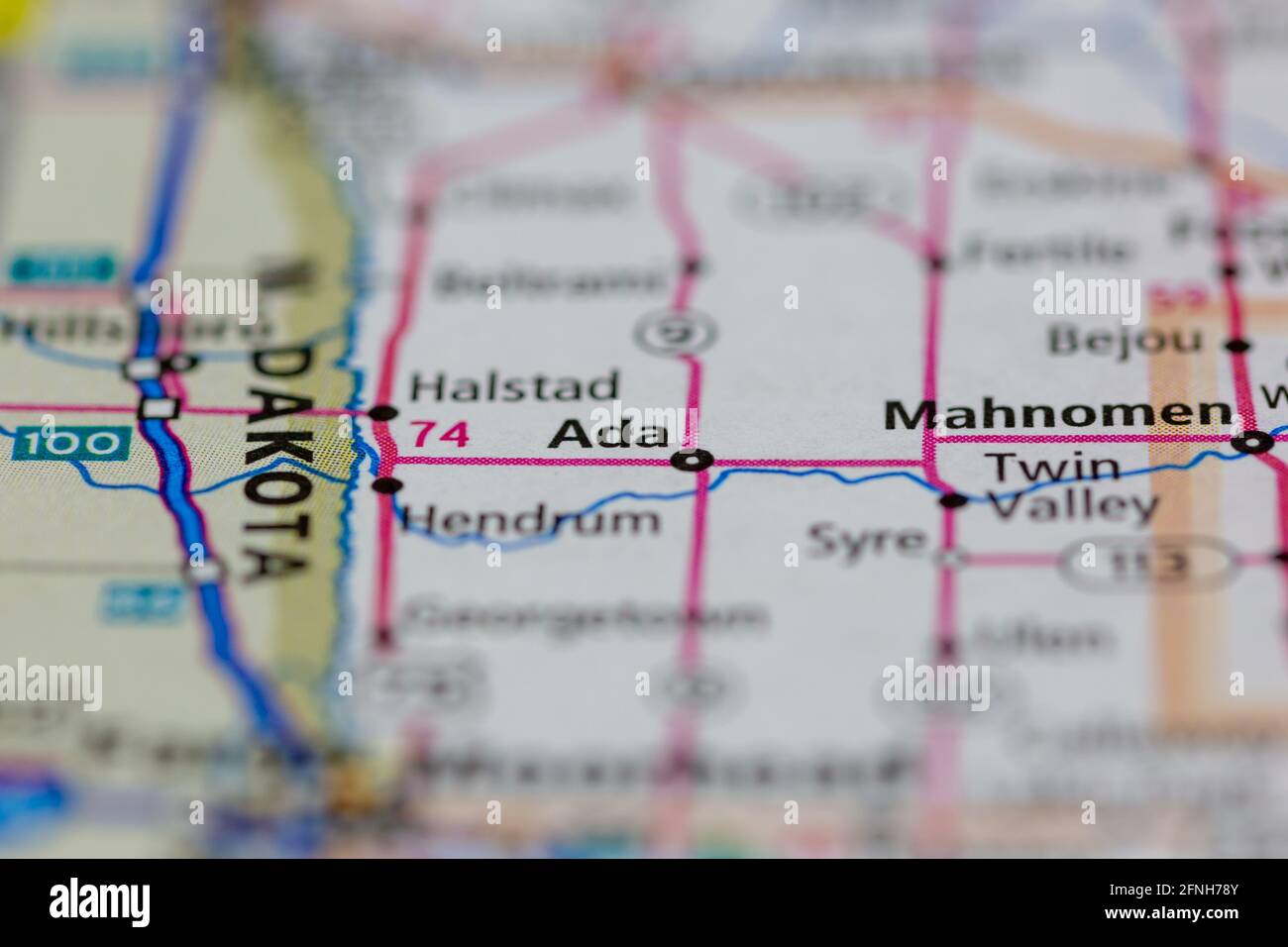 Map of ada minnesota hires stock photography and images Alamy