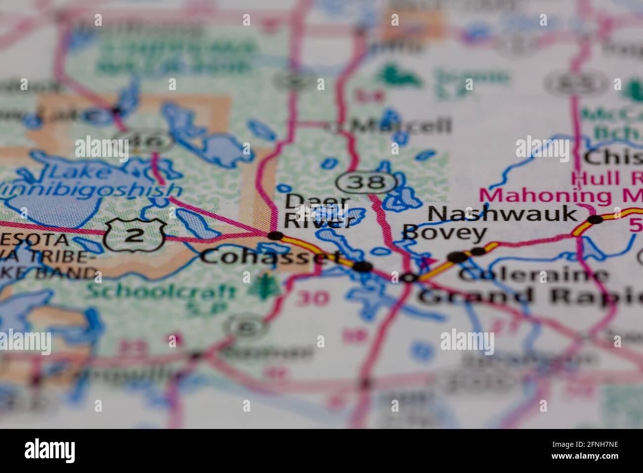 Deer river minnesota map hires stock photography and images Alamy