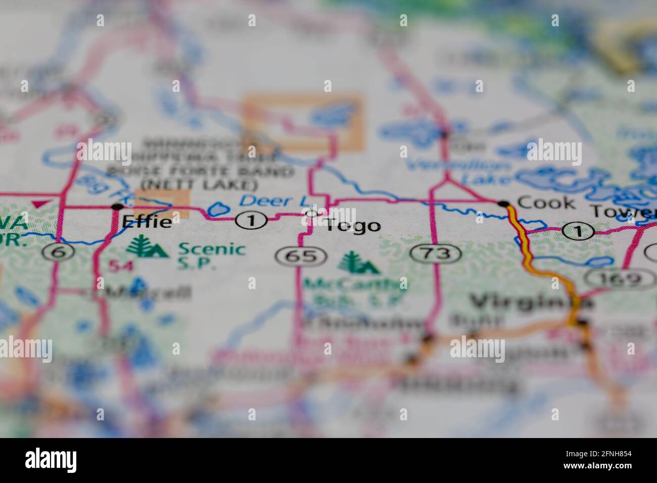 Map of togo minnesota hires stock photography and images Alamy