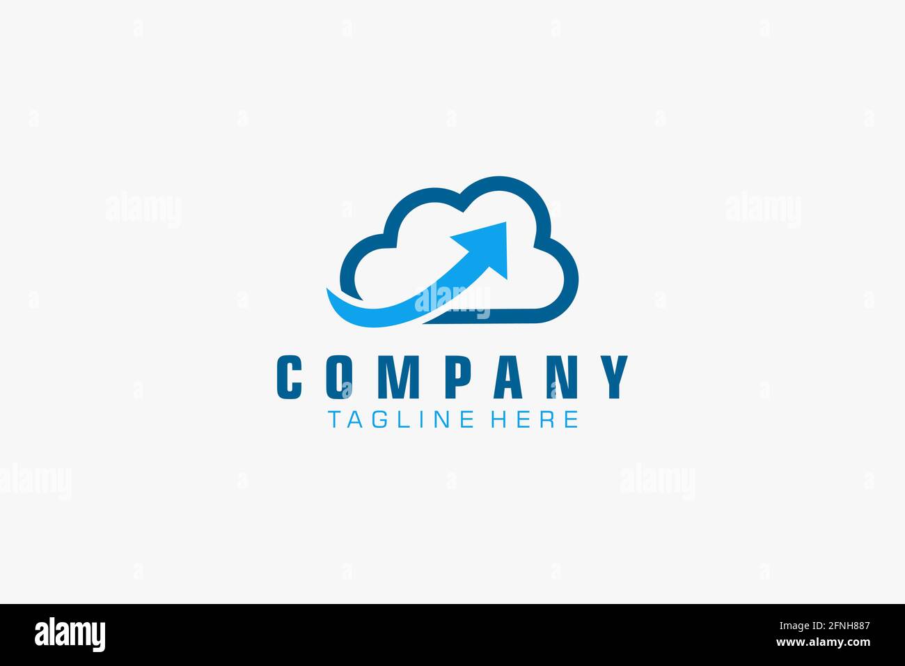 Technology Logo, Modern, Minimalist, Futuristic Vector Logo Template Gradient. Stock Vector