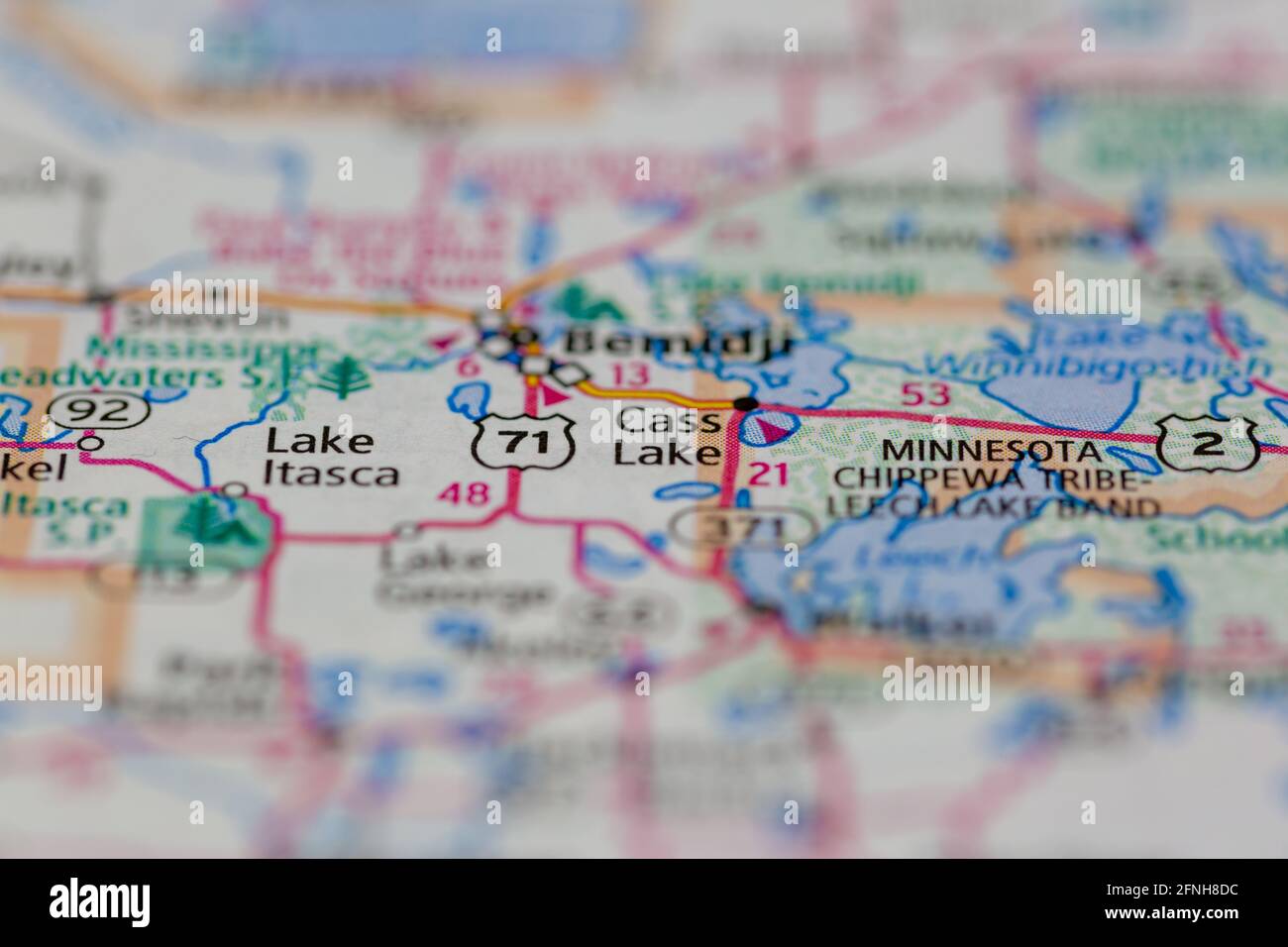 Map of cass lake hires stock photography and images Alamy