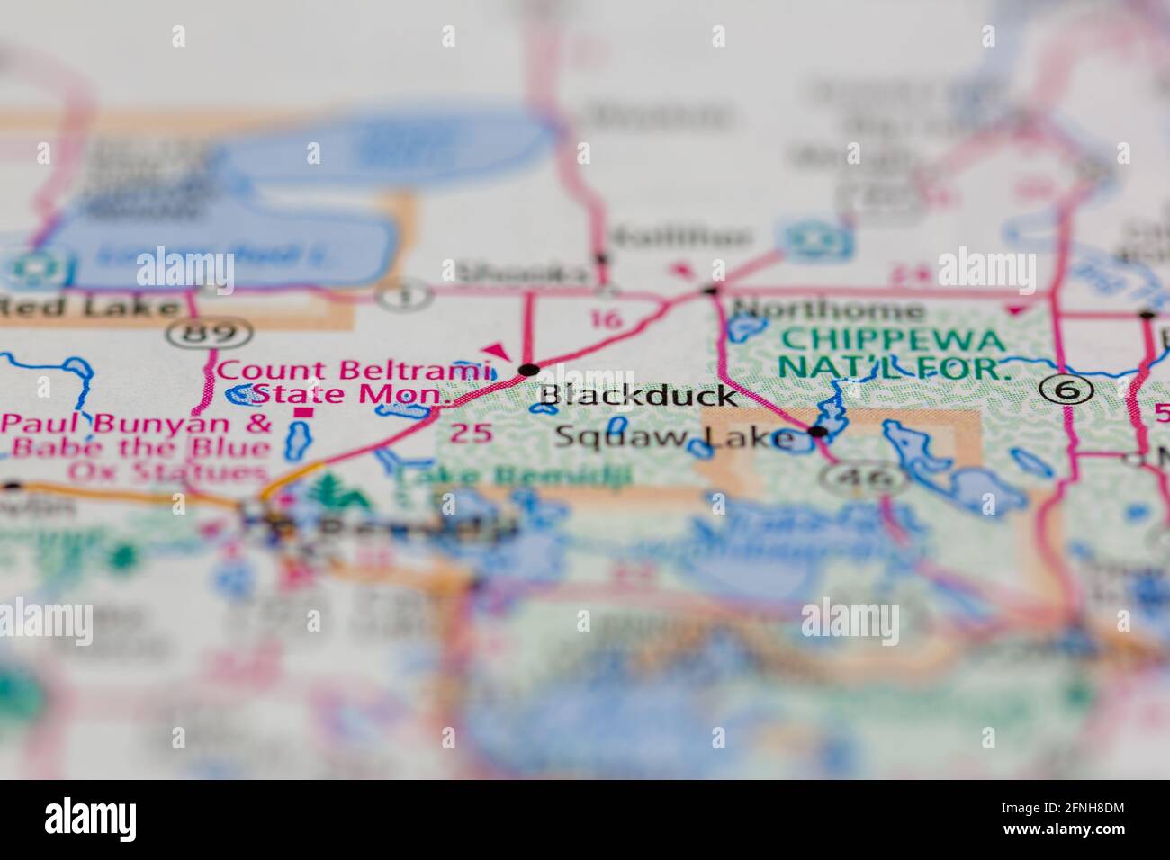 Blackduck on a map hires stock photography and images Alamy