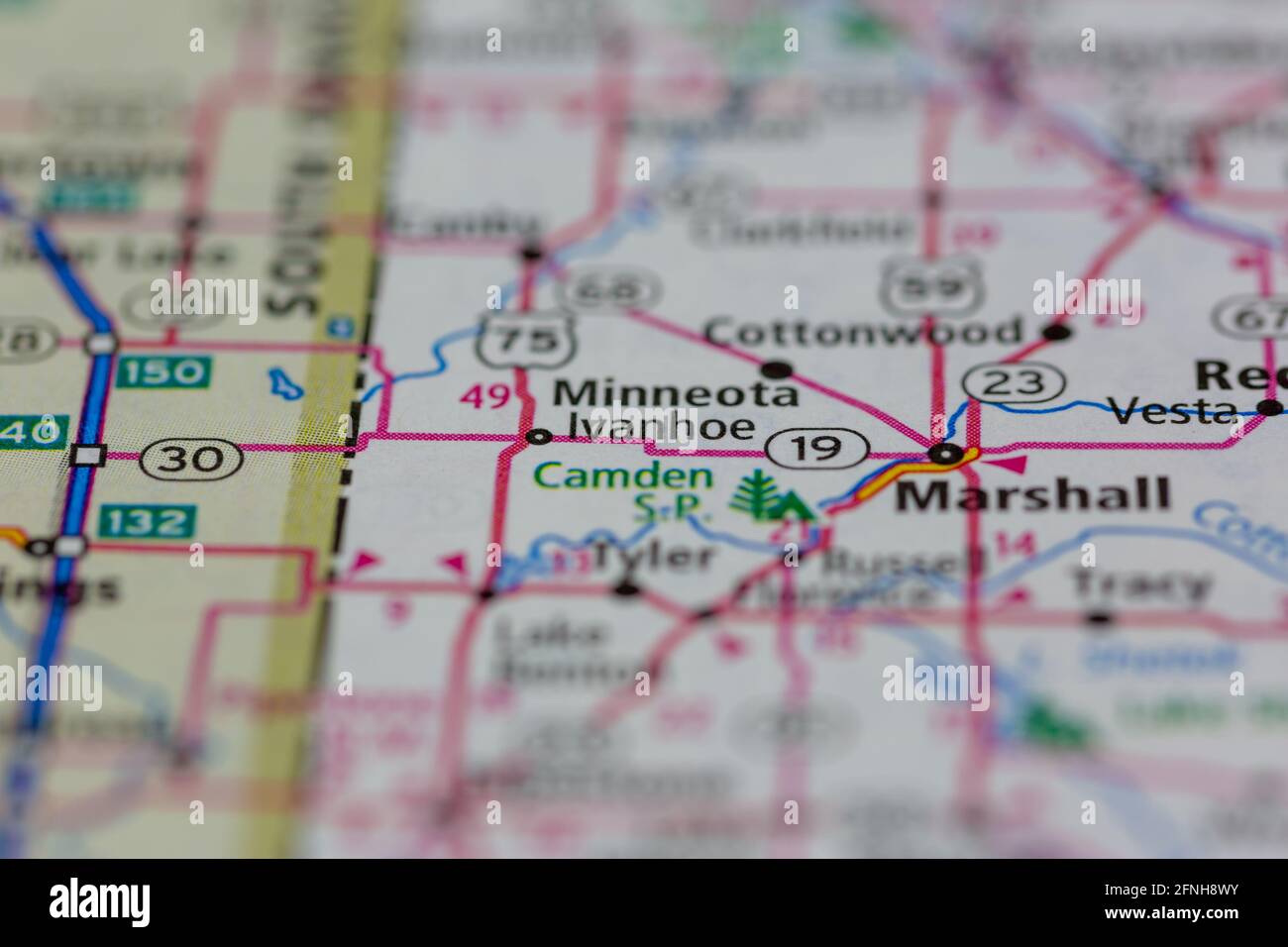 Map of ivanhoe minnesota hires stock photography and images Alamy