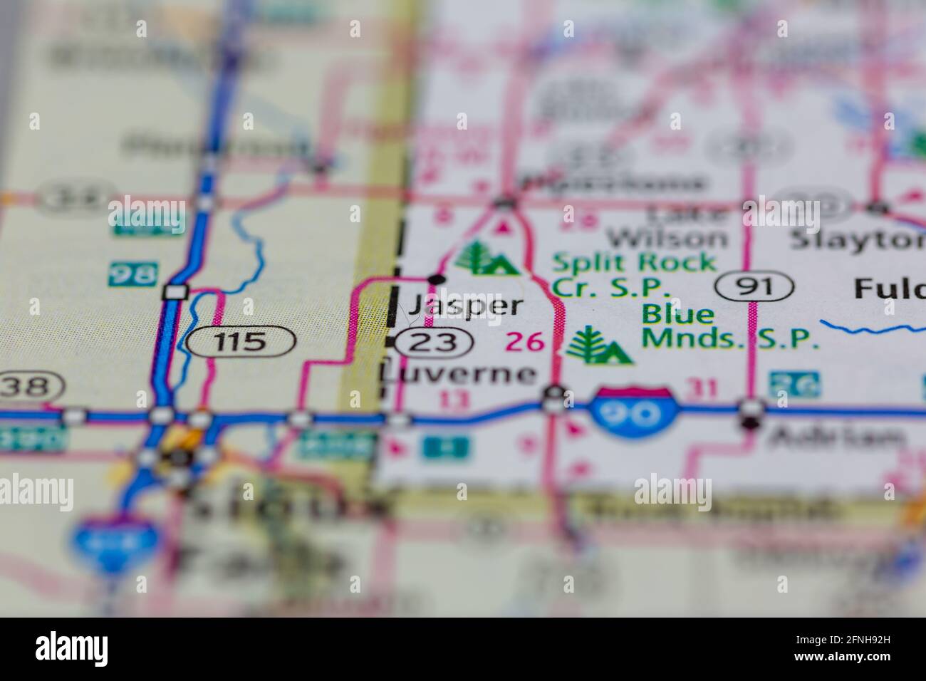 Map of jasper minnesota hires stock photography and images Alamy