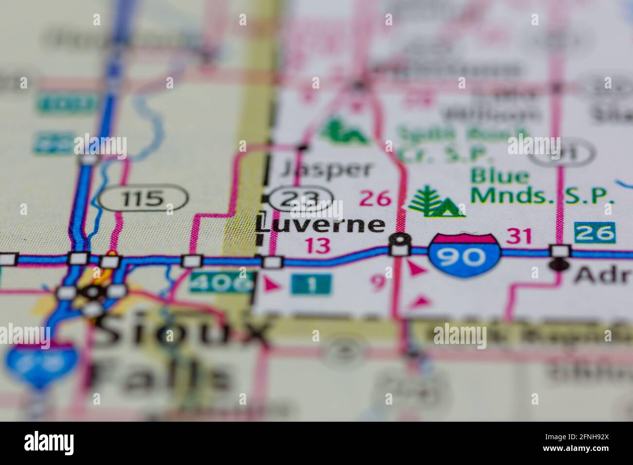 Map of luverne minnesota hires stock photography and images Alamy